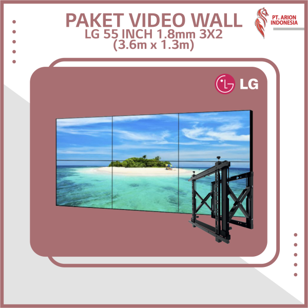 02. PAKET VIDEO WALL 55INCH 1.8 500 3X2