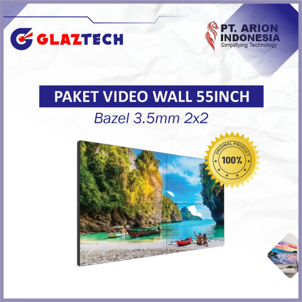 GAMBAR PAKET VWALL 55 INCH 3.5MM 2X2